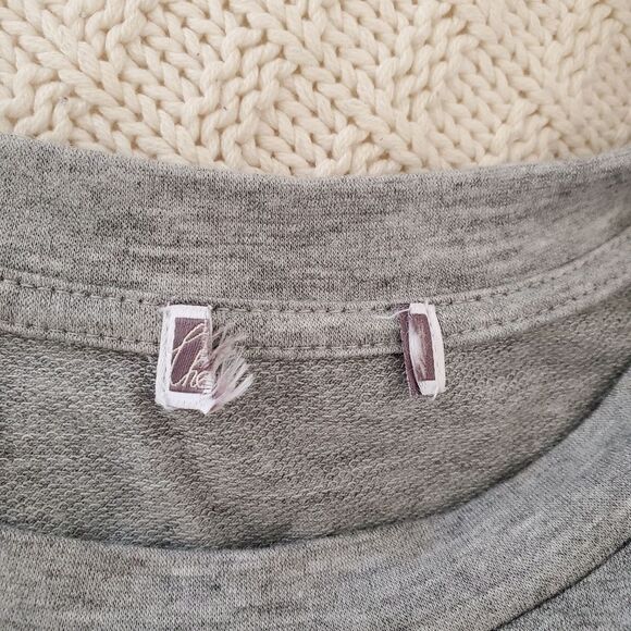 🌹 CHELSEA28 🌹 Eyelet Trim Short Sleeve Shift Dress - [Medium, Grey] - Picture 8 of 9